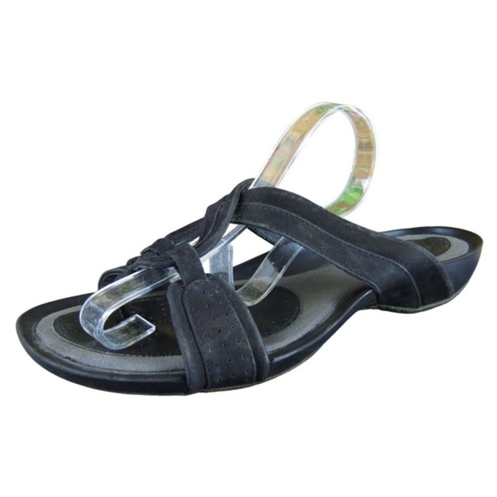 Clarks Women's Flip Flop Black Leather Sz 8 Medium Used 2025